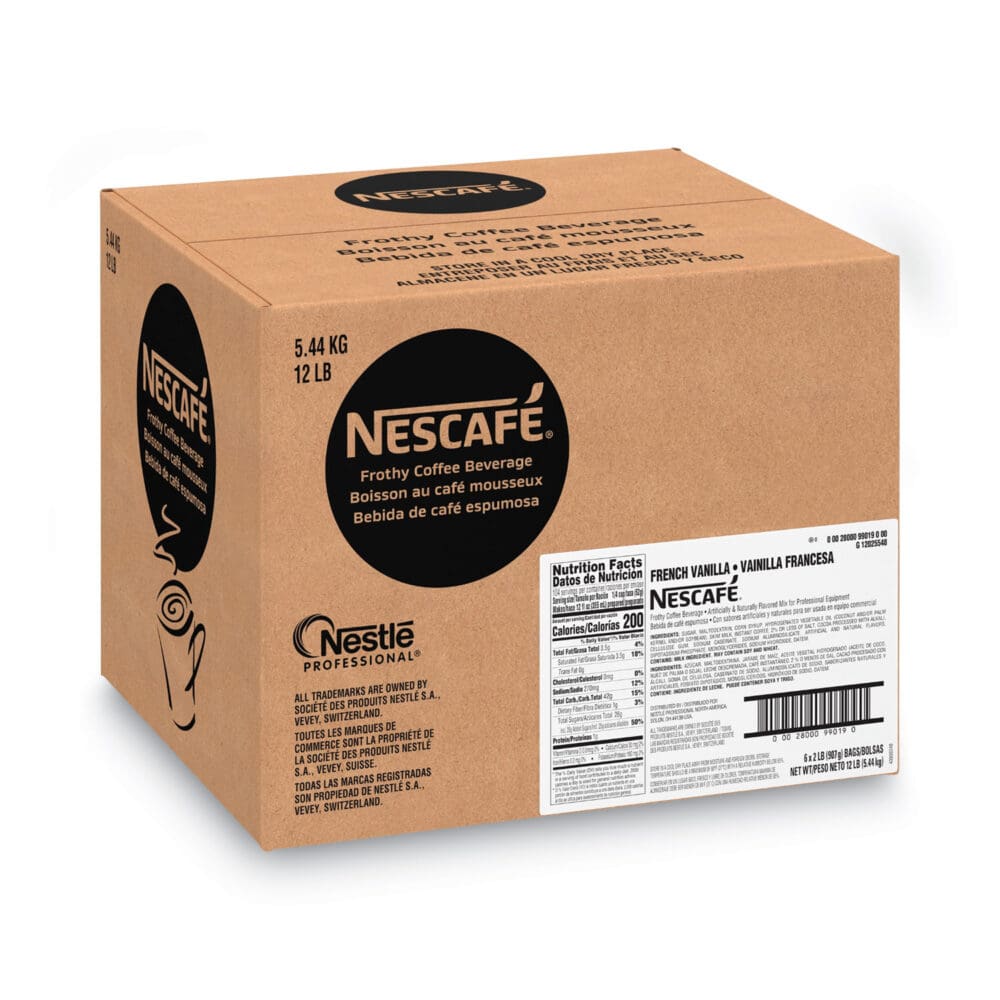 Frothy Coffee Beverage, French Vanilla, 2 lb Bag, 6/Carton - Image 3