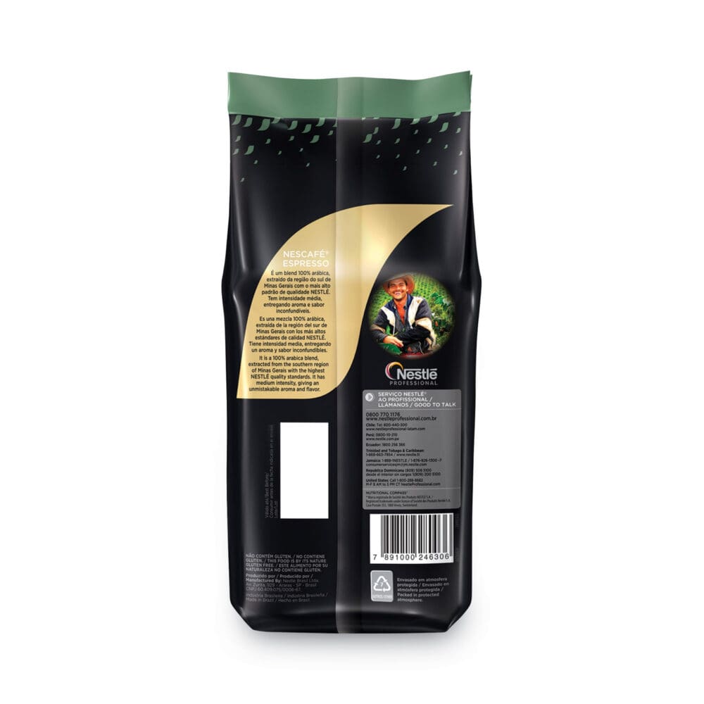 Espresso Whole Bean Coffee, Arabica, 2.2 lb Bag, 6/Carton - Image 8