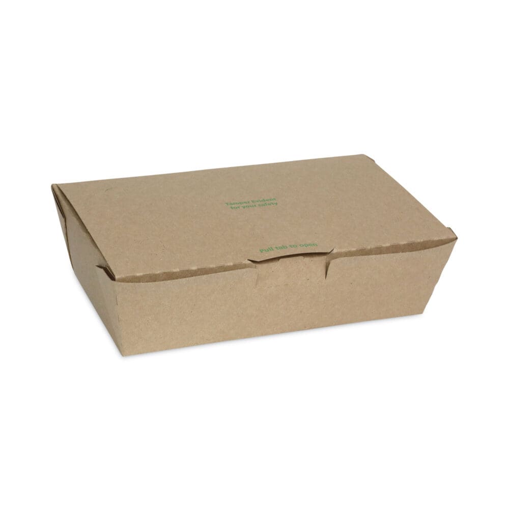 EarthChoice Tamper Evident OneBox Paper Box, 9.04 x 4.85 x 2.75, Kraft, 162/Carton - Image 4