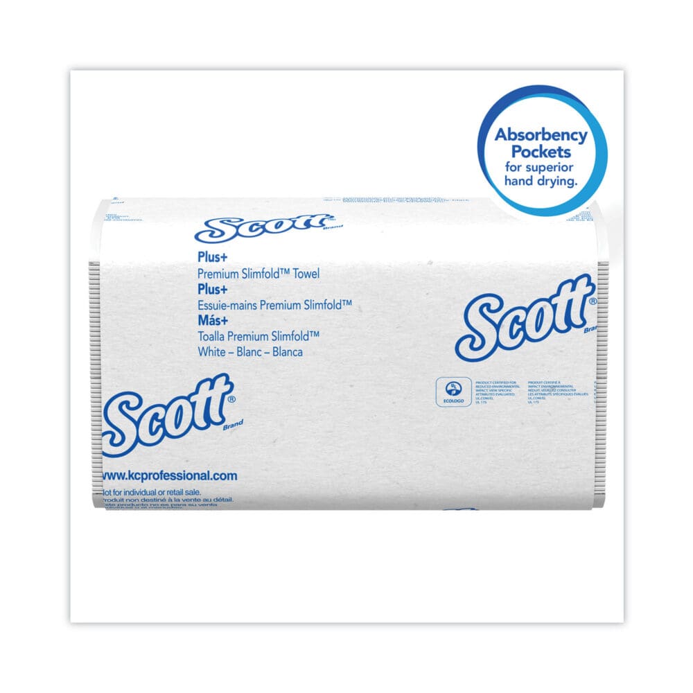 Slimfold Towels, 1-Ply, 7.5 x 11.6, White, 90/Pack, 24 Packs/Carton - Image 5