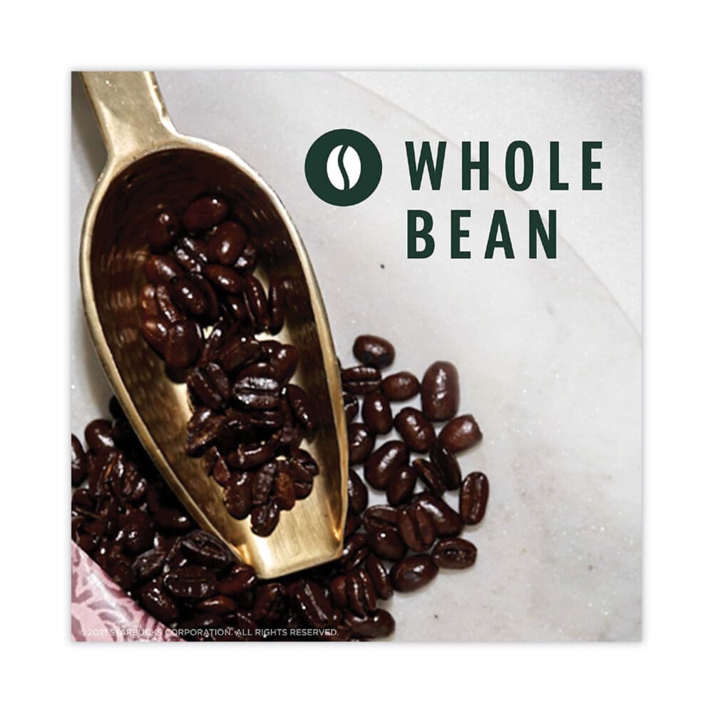 Whole Bean Coffee, Pike Place Roast, 1 lb Bag, 6/Carton - Image 3