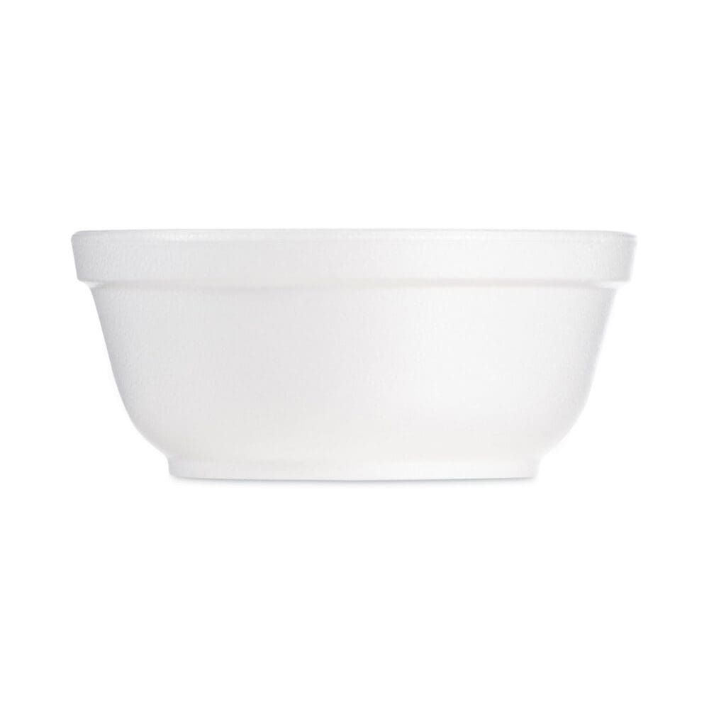 Foam Bowls, 8 oz, White, 50/Pack, 20 Packs/Carton - Image 2