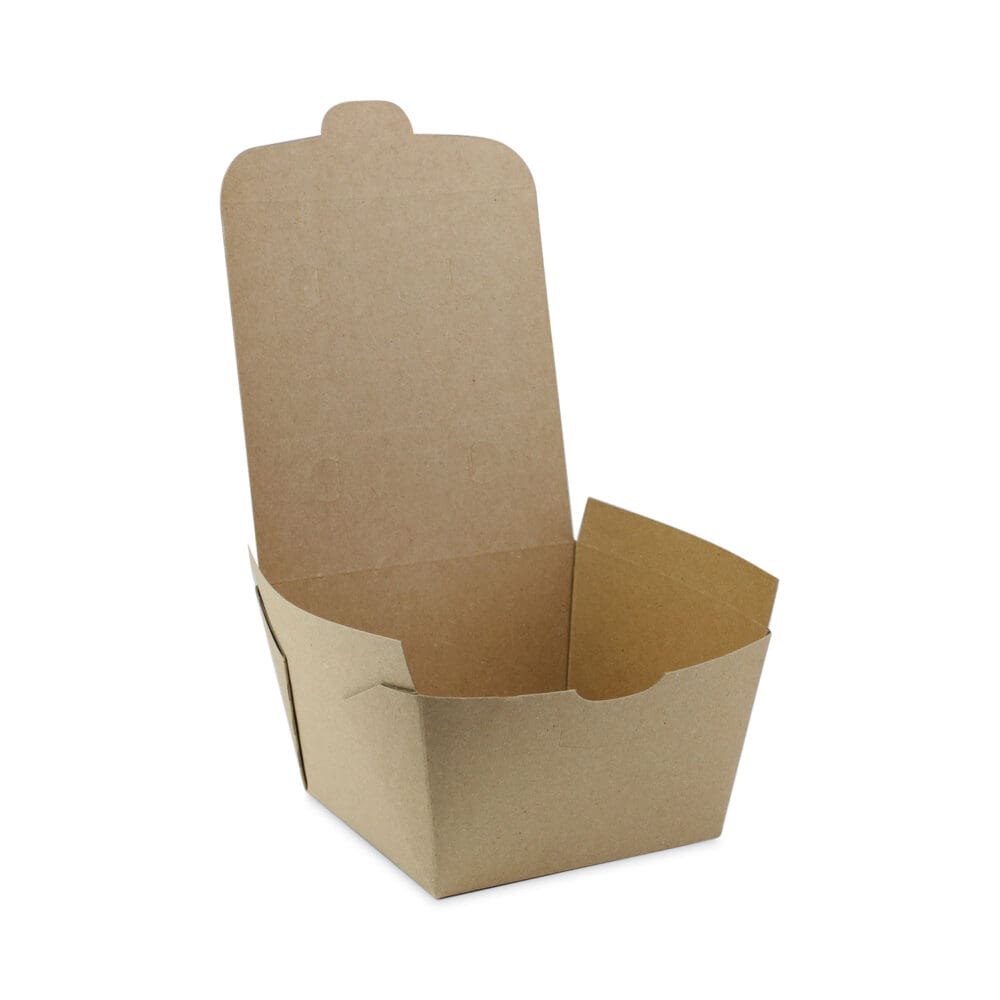 EarthChoice OneBox Paper Box, 46 oz, 4.5 x 4.5 x 3.25, Kraft, 200/Carton - Image 6