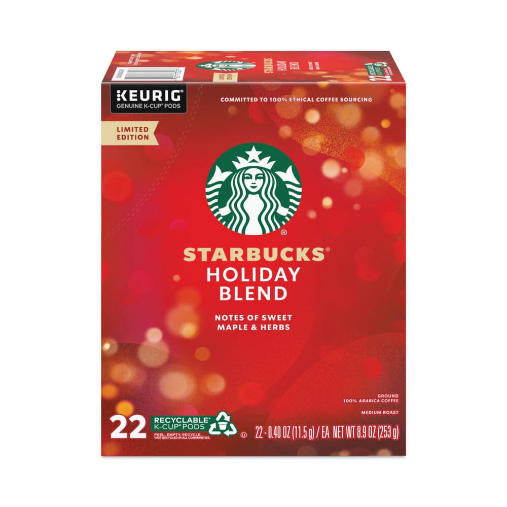 Holiday Blend Coffee, K-Cups, 22/Box, 4 Boxes/Carton - Image 4