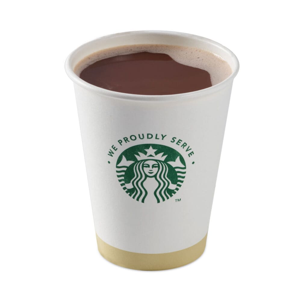 Hot Cups, 12 oz, White with Green Starbucks Logo, 1,000/Carton - Image 3