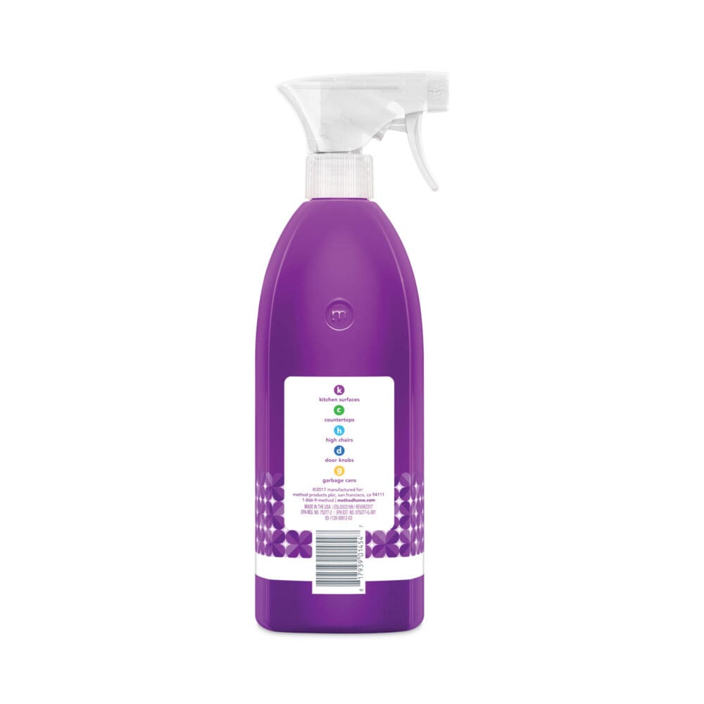 Antibac All-Purpose Cleaner, Wildflower, 28 oz Spray Bottle, 8/Carton - Image 4