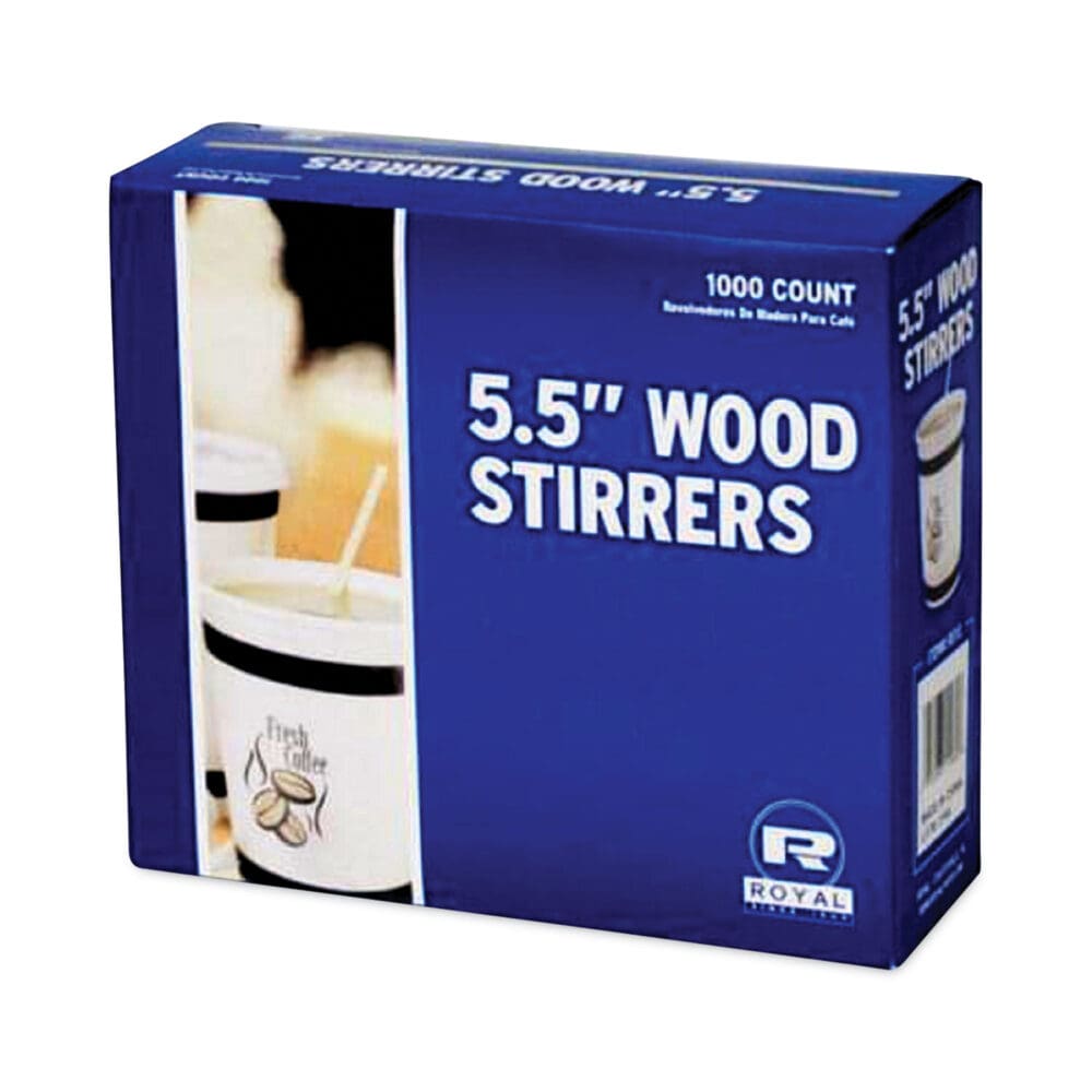 Wood Coffee Stirrers, 5.5", 1,000 Stirrers/Box - Image 2