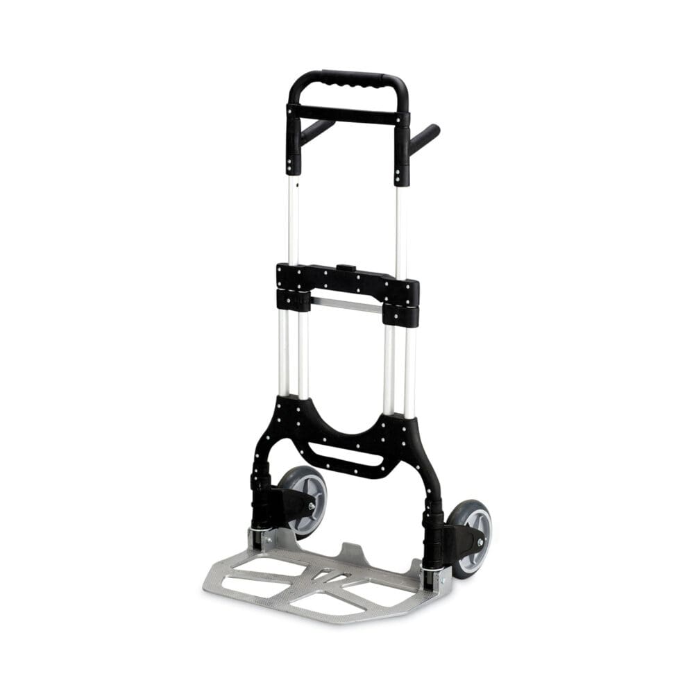 Stow-Away Heavy-Duty Hand Truck, 500 lb Capacity, 23 x 24 x 50, Aluminum - Image 2