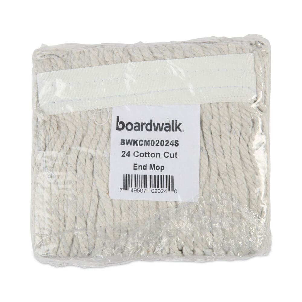 Banded Cotton Mop Head, #24, White, 12/Carton - Image 7