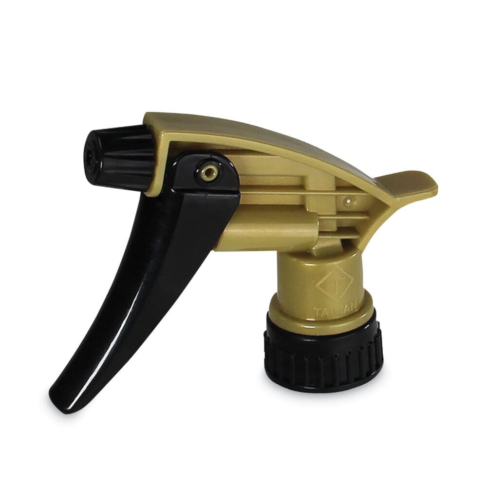 320ARS Acid Resistant Trigger Sprayer, 9.5" Tube, Fits 32 oz Bottle with 28/400 Neck Thread, Gold/Black, 200/Carton - Image 4