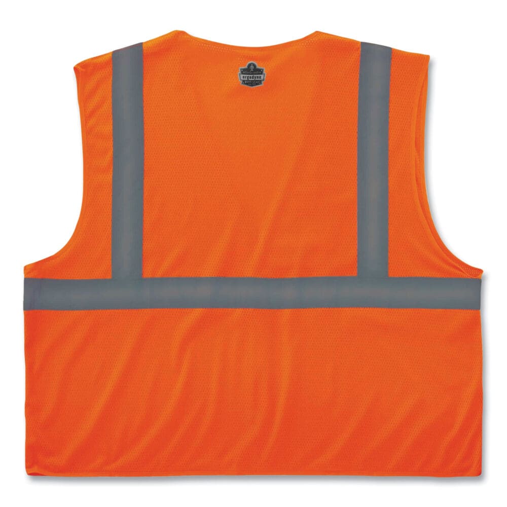 GloWear 8210HL Class 2 Economy Mesh Hook and Loop Vest, Polyester, 4X-Large/5X-Large, Orange, Ships in 1-3 Business Days - Image 8