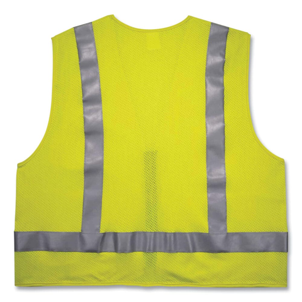 GloWear 8262FRZ Class 2 FR Surveyor Zip Vest, Tencel/Modacrylic/Para-aramid/Kevlar, 2XL/3XL, Lime, Ships in 1-3 Business Days - Image 8