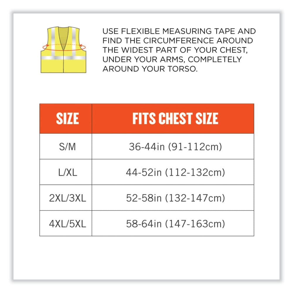 GloWear 8262FRZ Class 2 FR Surveyor Zip Vest, Tencel/Modacrylic/Para-aramid/Kevlar, 2XL/3XL, Lime, Ships in 1-3 Business Days - Image 7