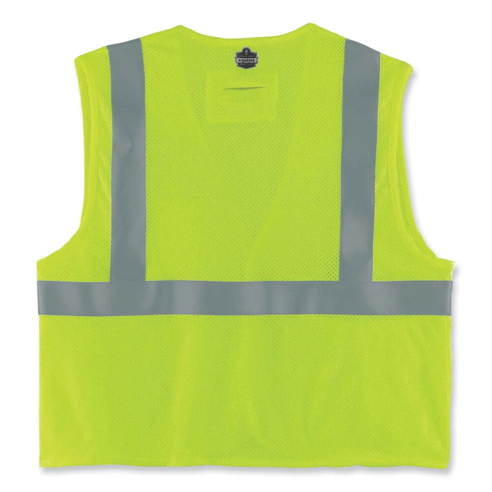 GloWear 8260FRHL Class 2 FR Safety Hook and Loop Vest, Modacrylic/Kevlar, Large/X-Large, Lime, Ships in 1-3 Business Days - Image 9