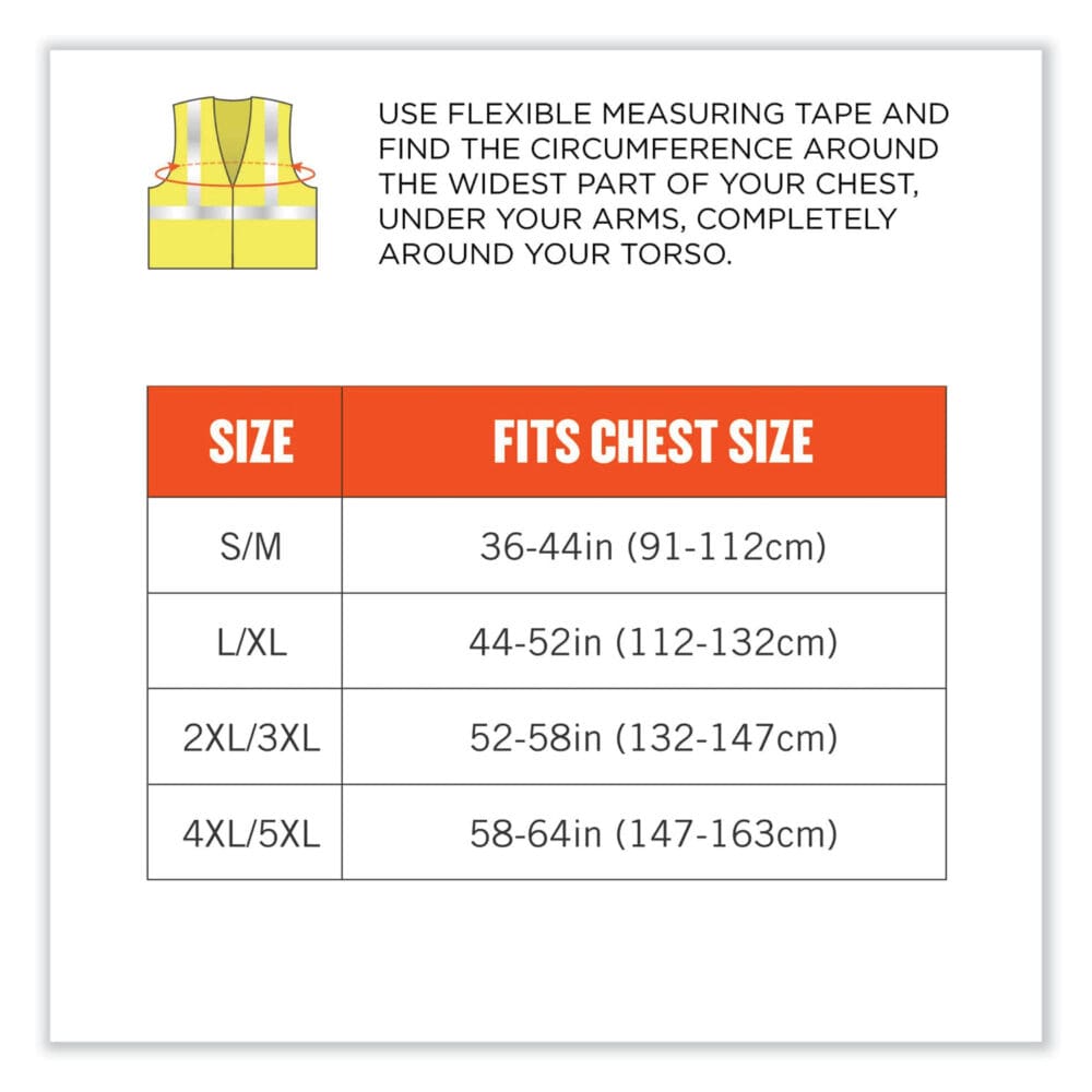 GloWear 8260FRHL Class 2 FR Safety Hook and Loop Vest, Modacrylic/Kevlar, 2X-Large/3X-Large, Lime, Ships in 1-3 Business Days - Image 9