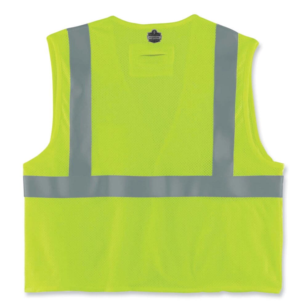 GloWear 8260FRHL Class 2 FR Safety Hook and Loop Vest, Modacrylic/Kevlar, 4X-Large/5X-Large, Lime, Ships in 1-3 Business Days - Image 9