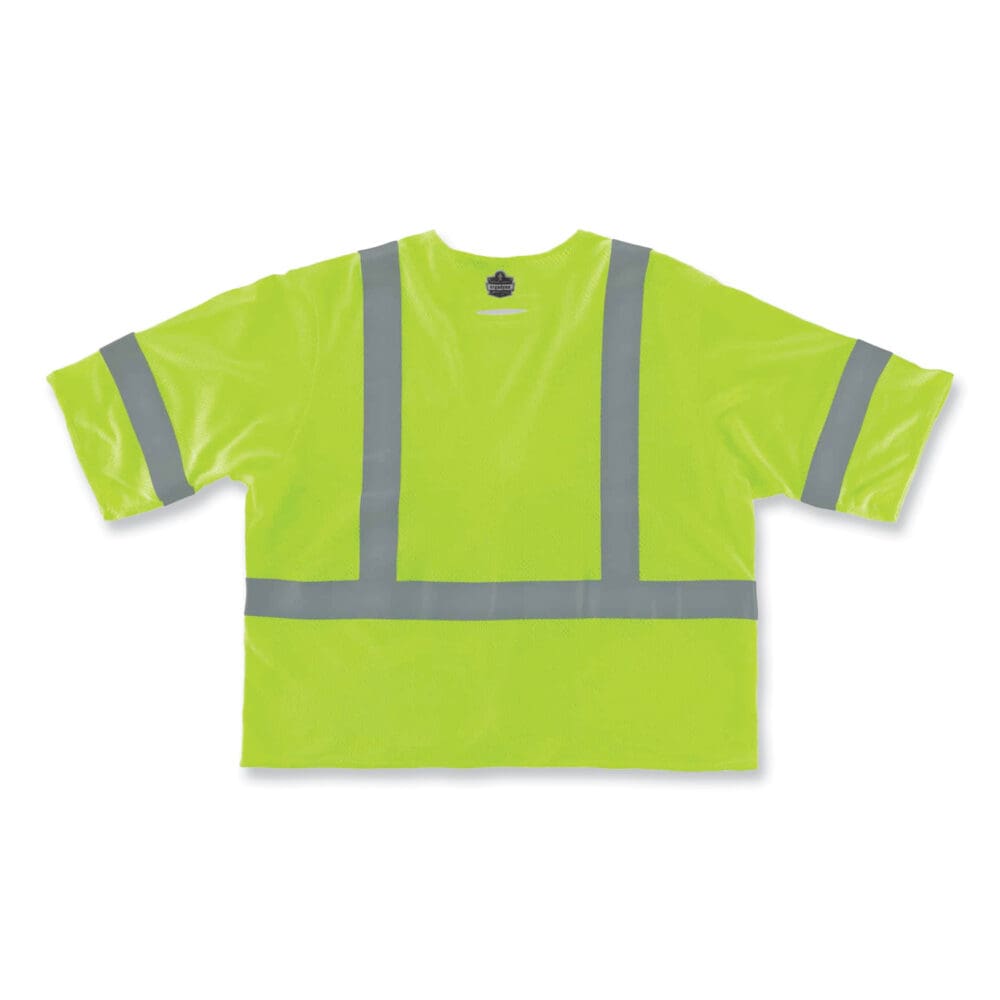 GloWear 8356FRHL Class 3 FR Hook and Loop Safety Vest with Sleeves, Modacrylic, 4XL/5XL, Lime, Ships in 1-3 Business Days - Image 2