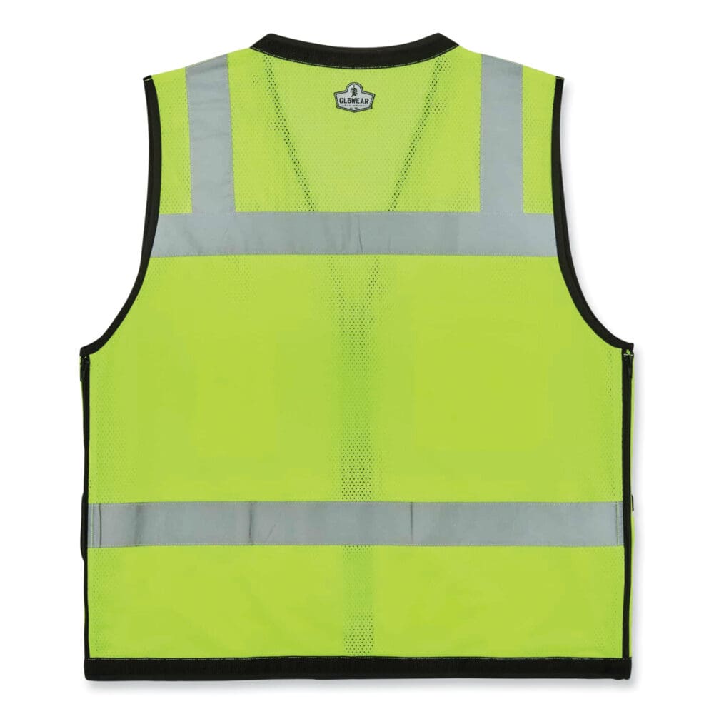 GloWear 8253HDZ Class 2 Heavy-Duty Mesh Surveyors Vest, Polyester, Large/X-Large, Lime, Ships in 1-3 Business Days - Image 6