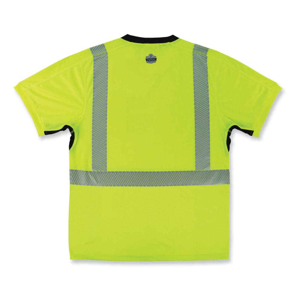 GloWear 8283BK Class 2 Lightweight Performance Hi-Vis T-Shirt, Polyester, 3X-Large, Lime, Ships in 1-3 Business Days - Image 8