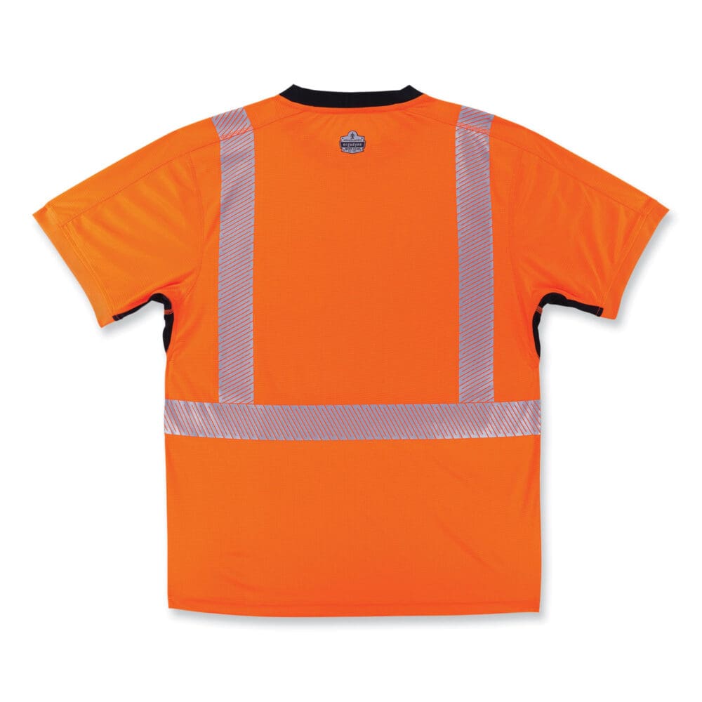 GloWear 8283BK Class 2 Lightweight Performance Hi-Vis T-Shirt, Polyester, Large, Orange, Ships in 1-3 Business Days - Image 8