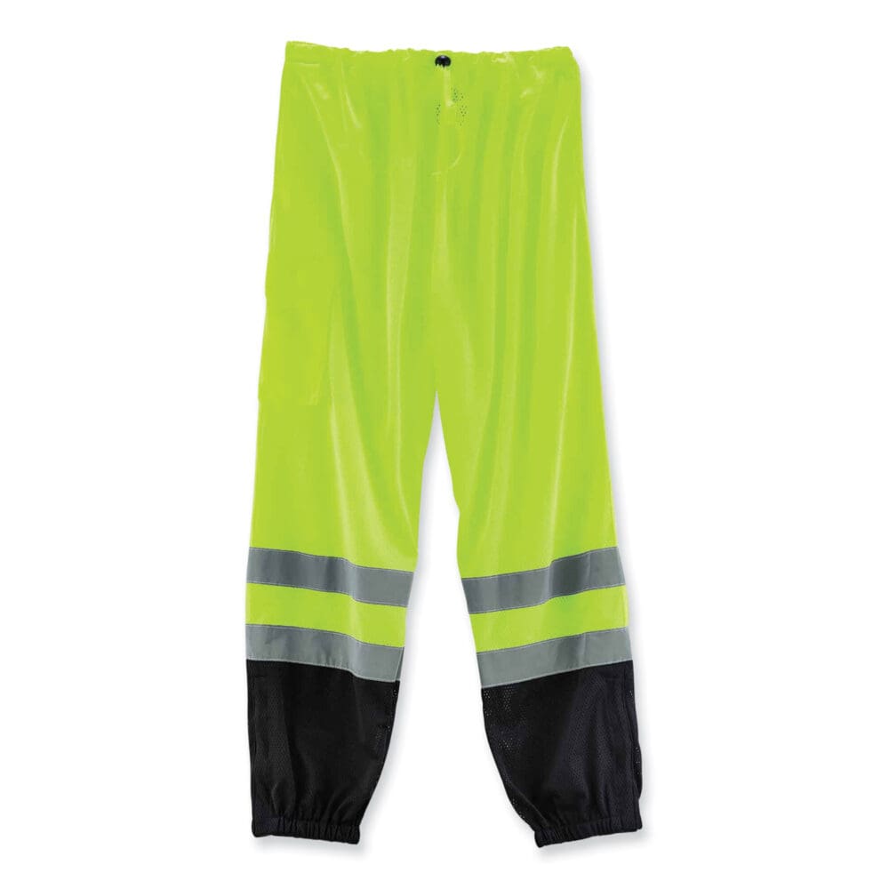 GloWear 8910BK Class E Hi-Vis Pants with Black Bottom, Polyester, Small/Medium, Lime, Ships in 1-3 Business Days - Image 4