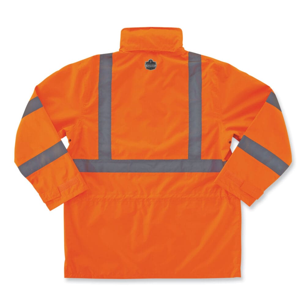 GloWear 8365 Class 3 Hi-Vis Rain Jacket, Polyester, Small, Orange, Ships in 1-3 Business Days - Image 9