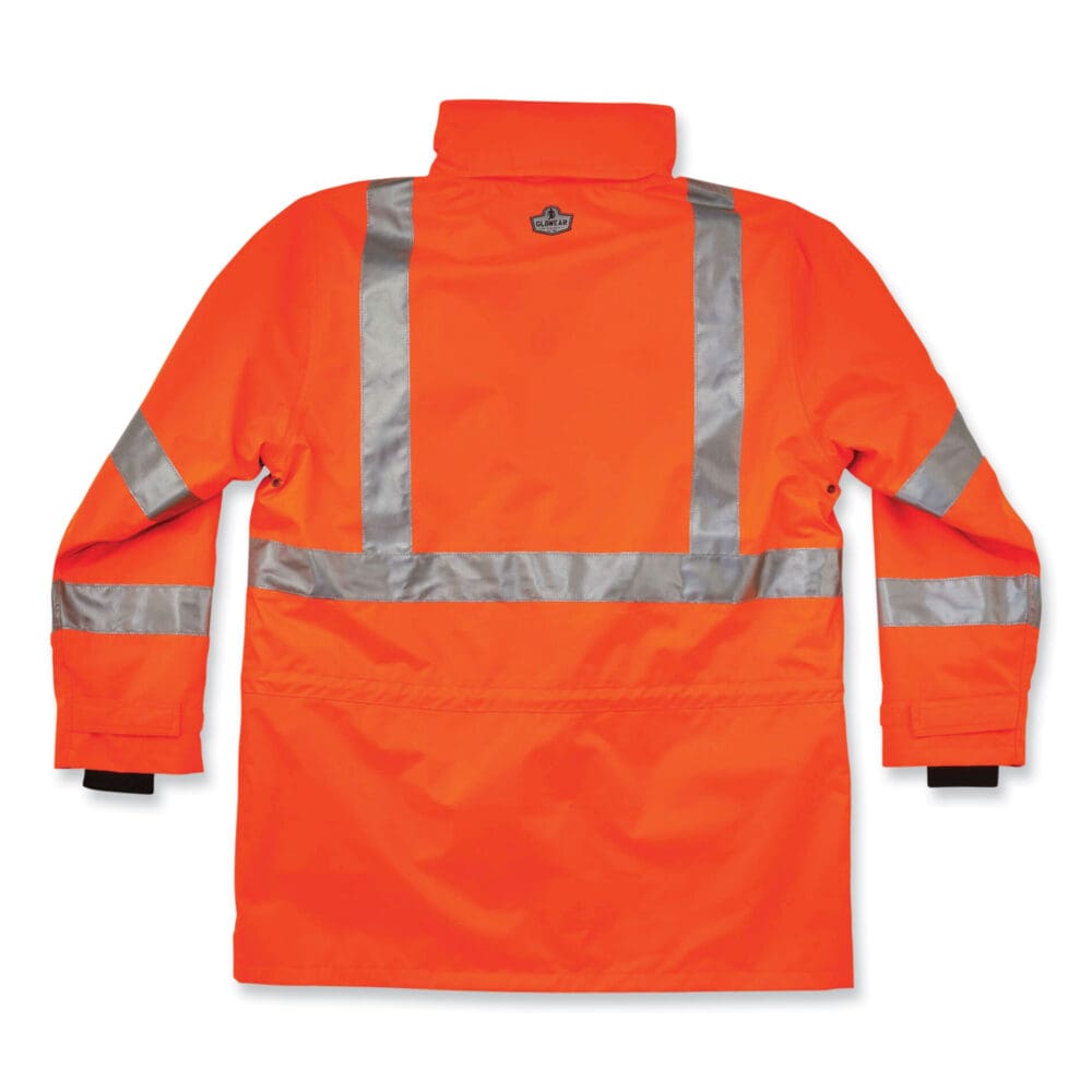 GloWear 8385 Class 3 Hi-Vis 4-in-1 Jacket, 5X-Large, Orange, Ships in 1-3 Business Days - Image 2