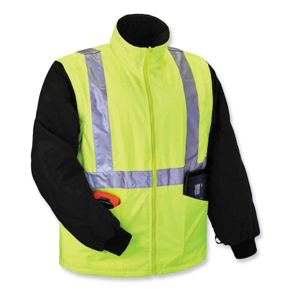 GloWear 8385 Class 3 Hi-Vis 4-in-1 Jacket, Small, Lime, Ships in 1-3 Business Days - Image 6