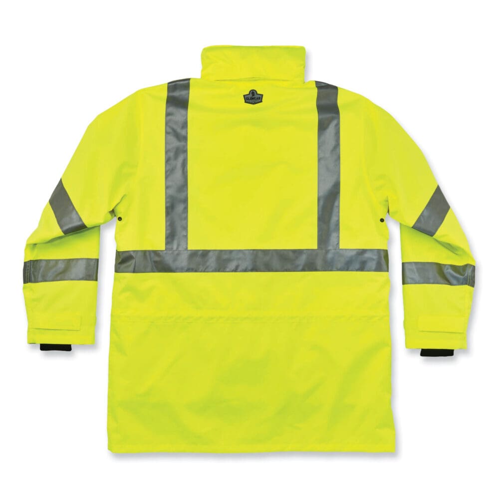 GloWear 8385 Class 3 Hi-Vis 4-in-1 Jacket, X-Large, Lime, Ships in 1-3 Business Days - Image 7