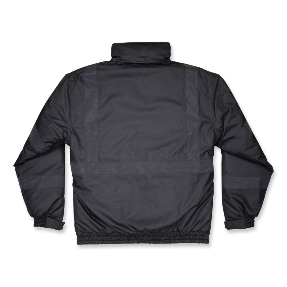 GloWear 8377EV Non-Certified Hi-Vis Quilted Bomber Jacket, Black, Small, Ships in 1-3 Business Days - Image 6