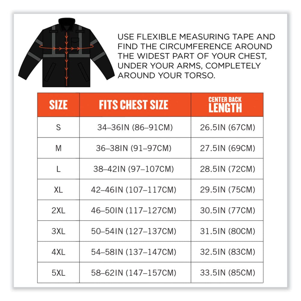 GloWear 8377EV Non-Certified Hi-Vis Quilted Bomber Jacket, Black, Small, Ships in 1-3 Business Days - Image 5