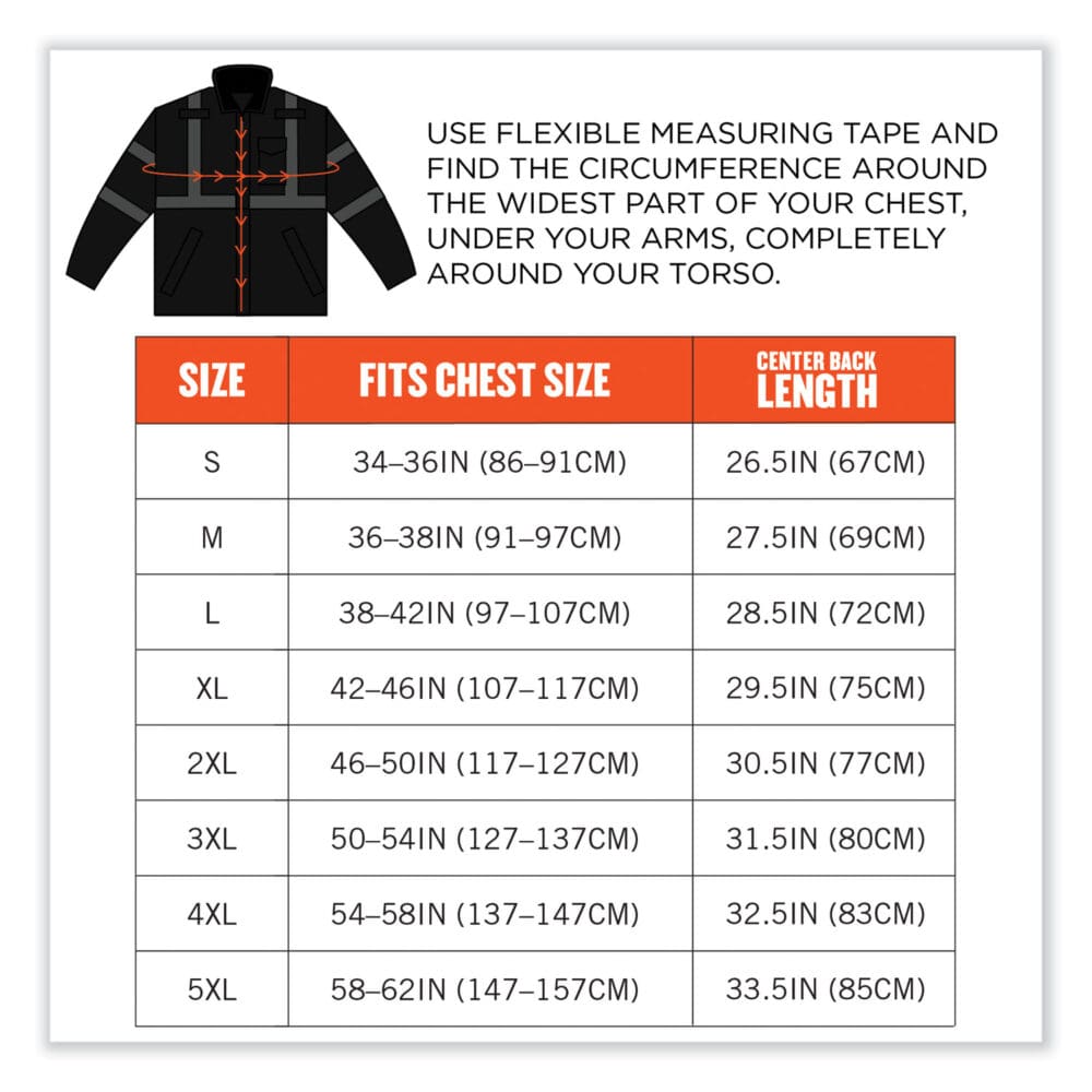 GloWear 8377EV Non-Certified Hi-Vis Quilted Bomber Jacket, Black, 4X-Large, Ships in 1-3 Business Days - Image 5