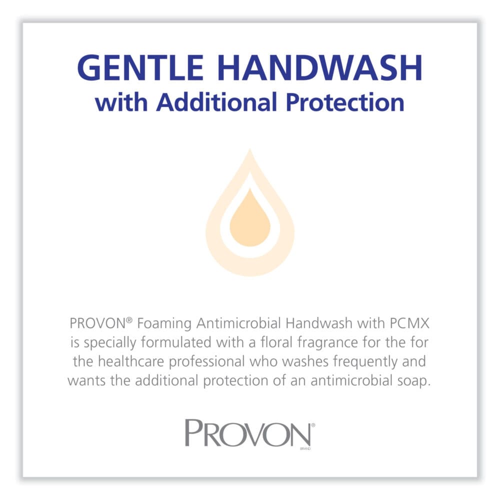 Foaming Antimicrobial Handwash with PCMX, For LTX-12, Floral, 1,200 mL Refill,  2/Carton - Image 3