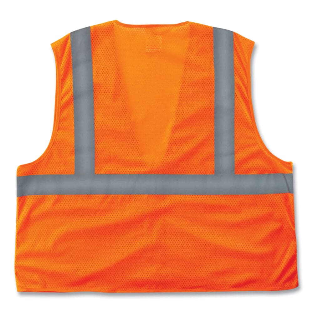 GloWear 8205Z Class 2 Super Economy Mesh Vest, Polyester, Orange, 2X-Large/3X-Large, Ships in 1-3 Business Days - Image 2