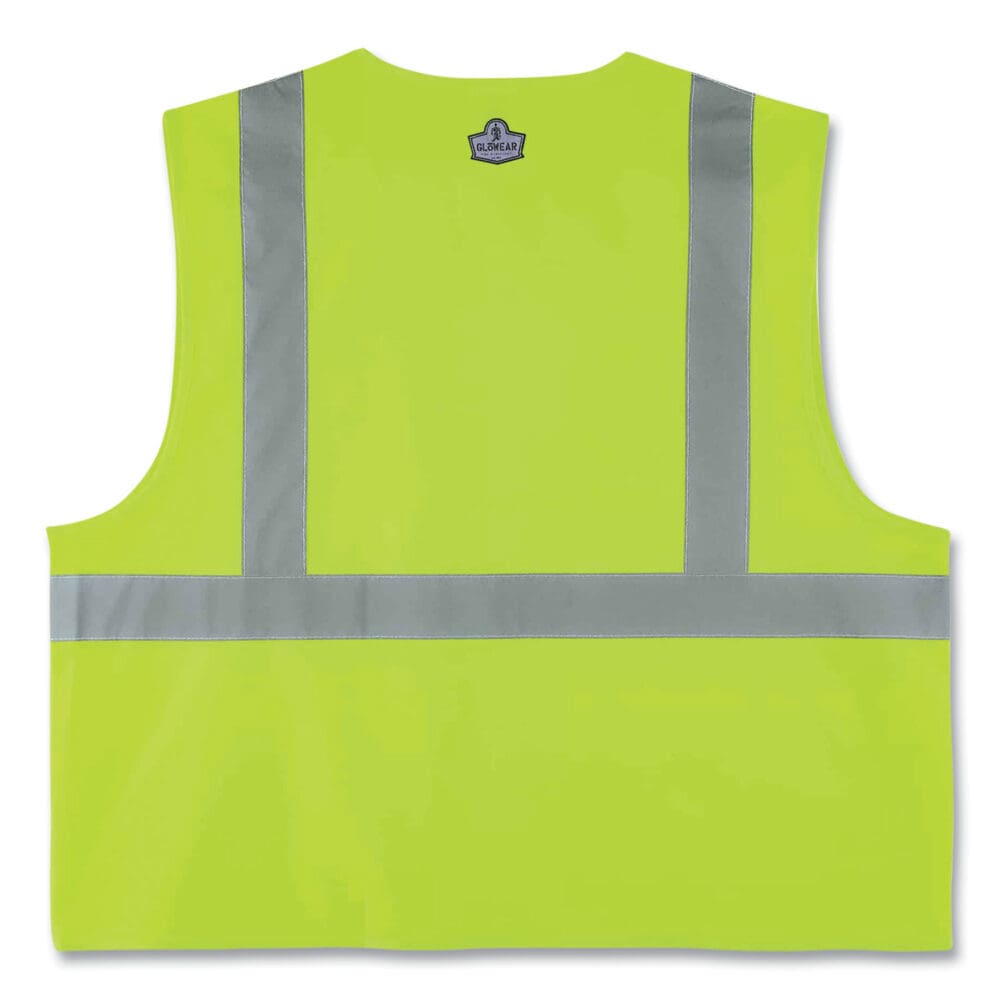 GloWear 8225Z Class 2 Standard Solid Vest, Polyester, Lime, 2X-Large/3X-Large, Ships in 1-3 Business Days - Image 3