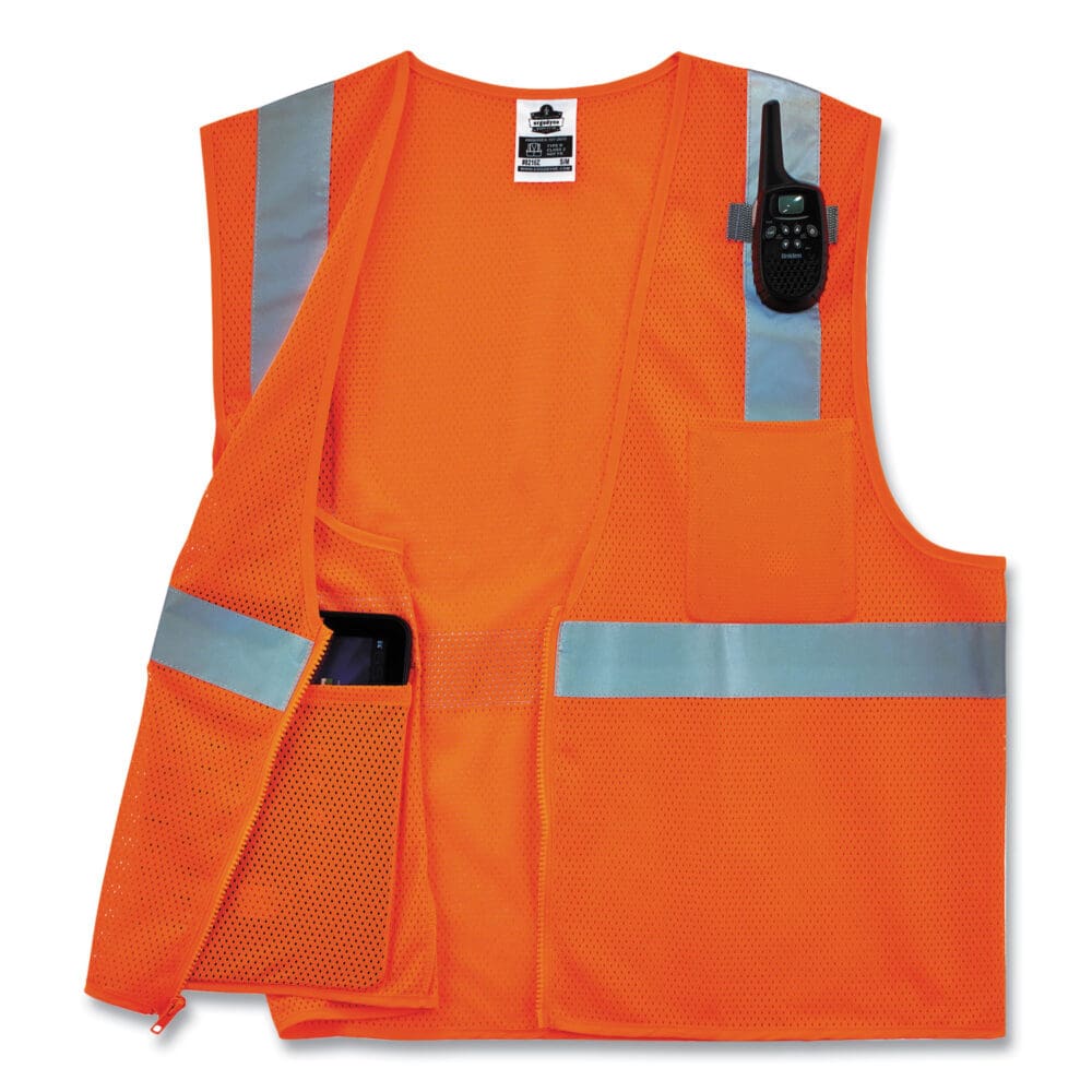 GloWear 8210Z Class 2 Economy Mesh Vest, Polyester, Orange, X-Small, Ships in 1-3 Business Days - Image 3