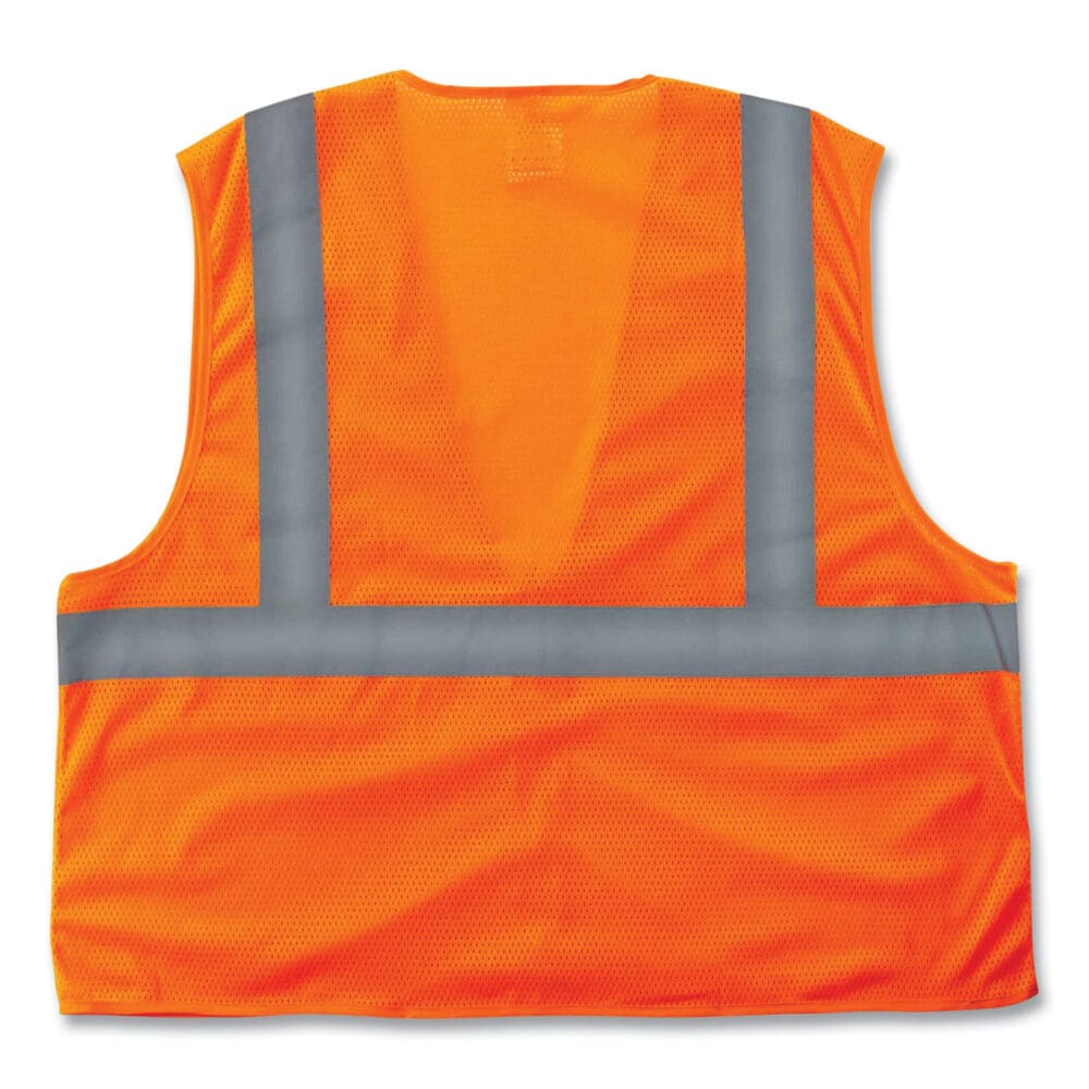 GloWear 8205Z Class 2 Super Economy Mesh Vest, Polyester, Orange, Small/Medium, Ships in 1-3 Business Days - Image 2