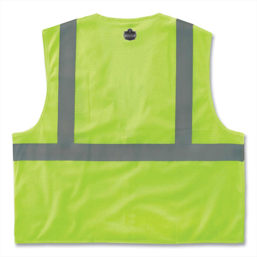 GloWear 8210Z Class 2 Economy Mesh Vest, Polyester, Lime, X-Small, Ships in 1-3 Business Days - Image 4