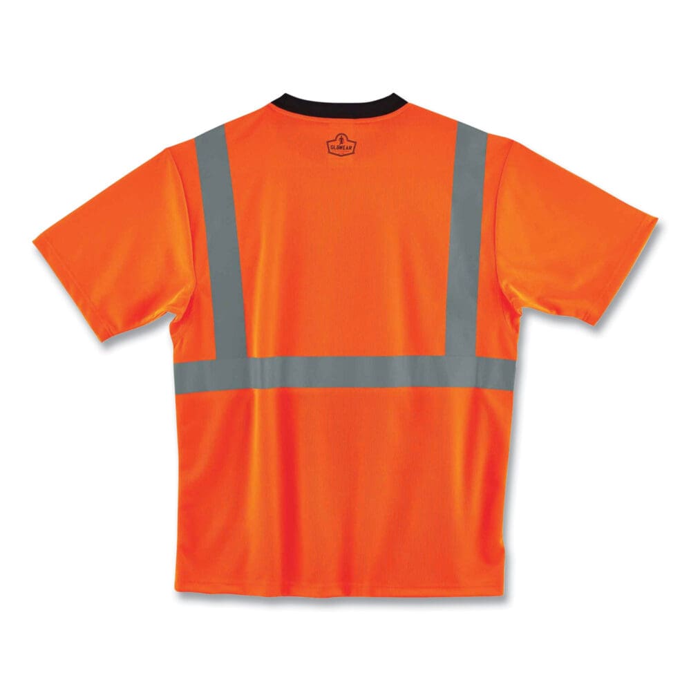 GloWear 8289BK Class 2 Hi-Vis T-Shirt with Black Bottom, Large, Orange, Ships in 1-3 Business Days - Image 3