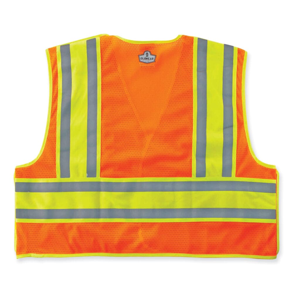 GloWear 8245PSV Class 2 Public Safety Vest, Polyester, Small/Medium, Orange, Ships in 1-3 Business Days - Image 4