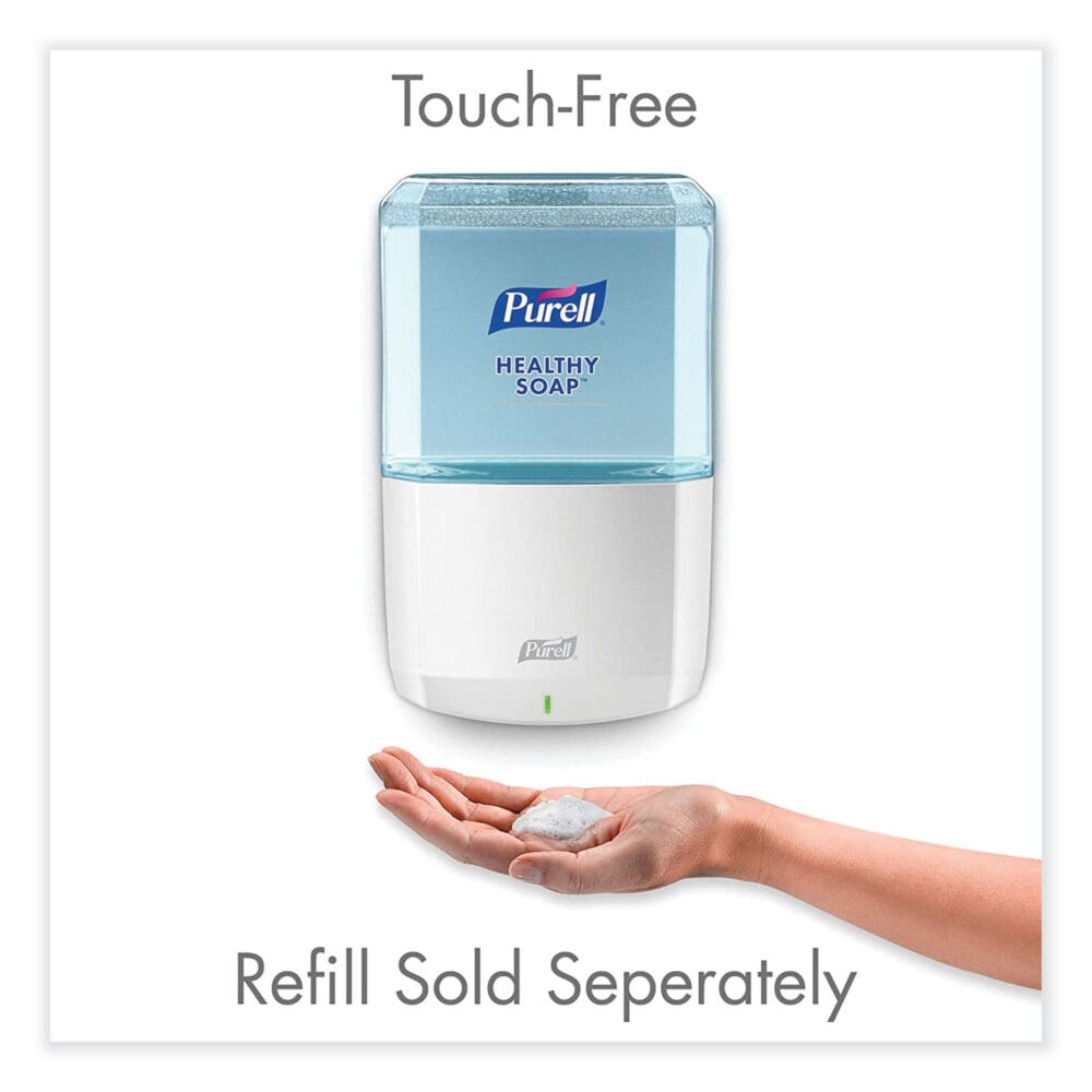 ES8 Soap Touch-Free Dispenser, 1,200 mL, 5.25 x 8.8 x 12.13, White - Image 8