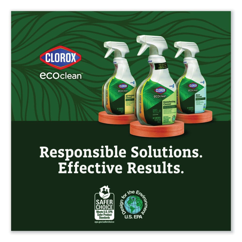 Clorox Pro EcoClean Disinfecting Cleaner, Unscented, 32 oz Spray Bottle, 9/Carton - Image 2