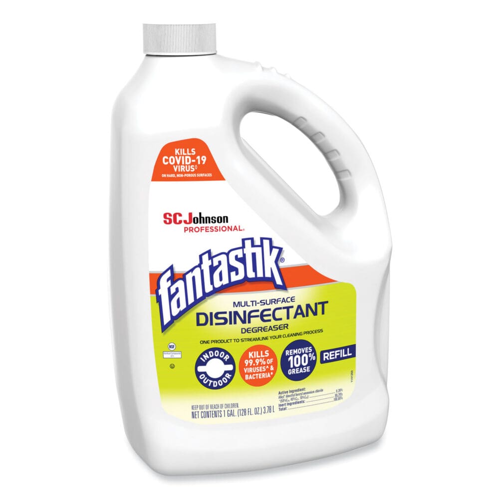 Multi-Surface Disinfectant Degreaser, Pleasant Scent, 1 Gallon Bottle, 4/Carton - Image 2