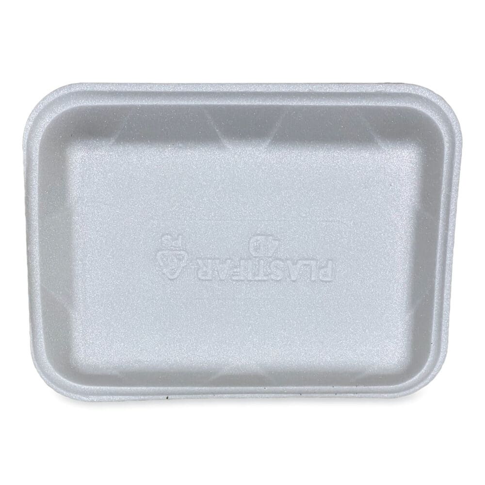 Meat Trays, #4D, 9.47 x 7.12 x 1.32, White, 500/Carton - Image 3