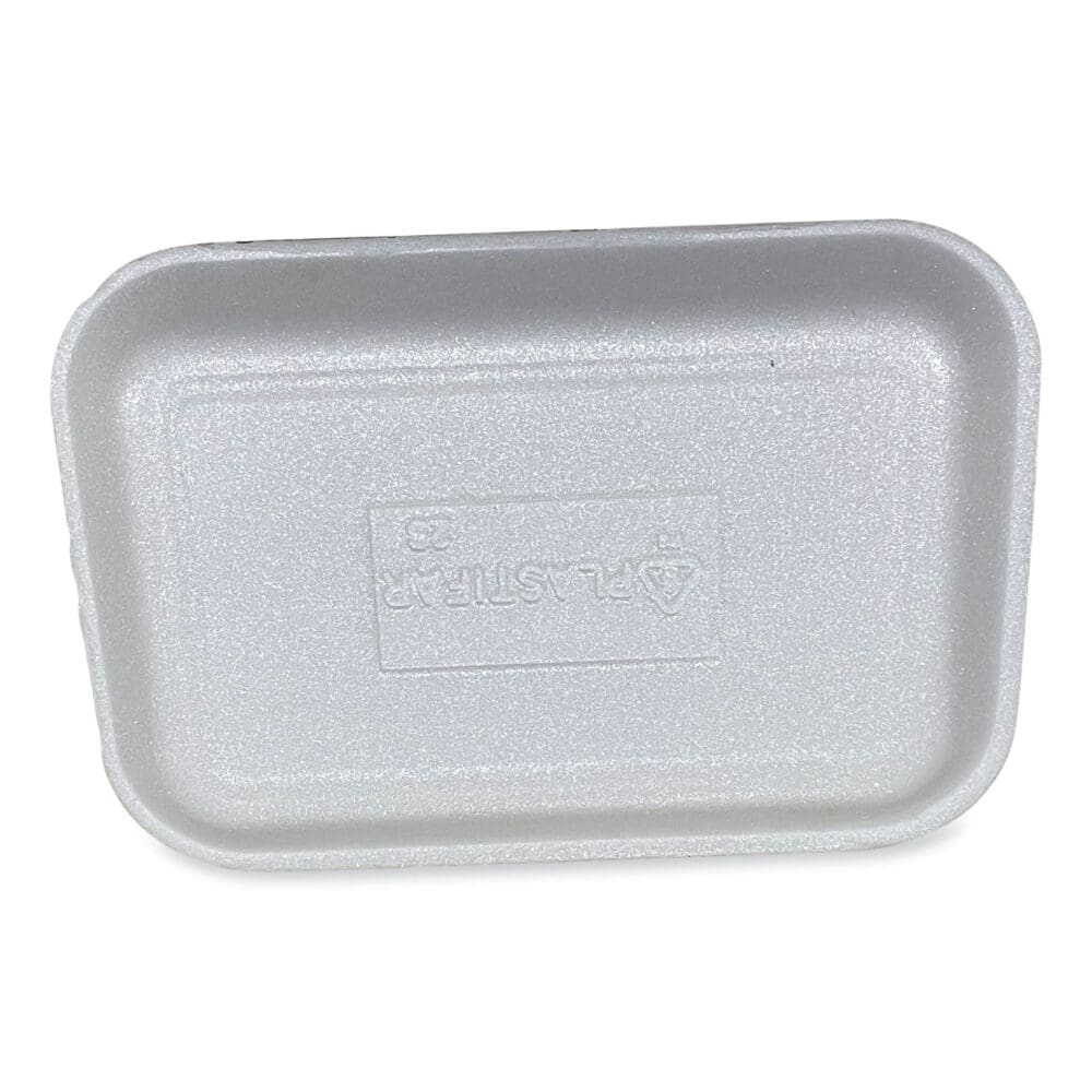 Meat Trays, #2S, 8.5 x 6 x 0.7, White, 500/Carton - Image 3