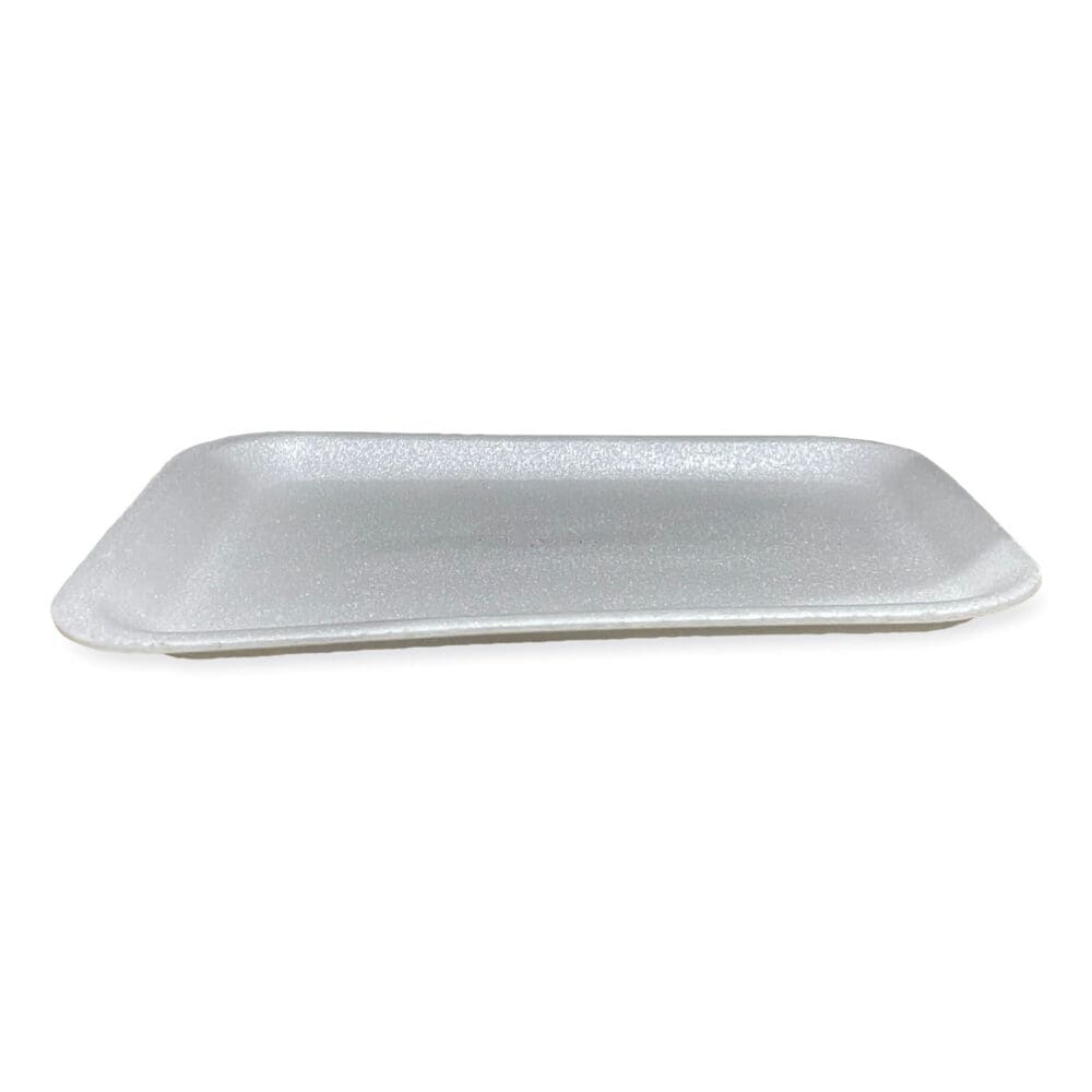 Meat Trays, #4S, 9.5 x 7.25 x 0.5, White, 500/Carton - Image 3