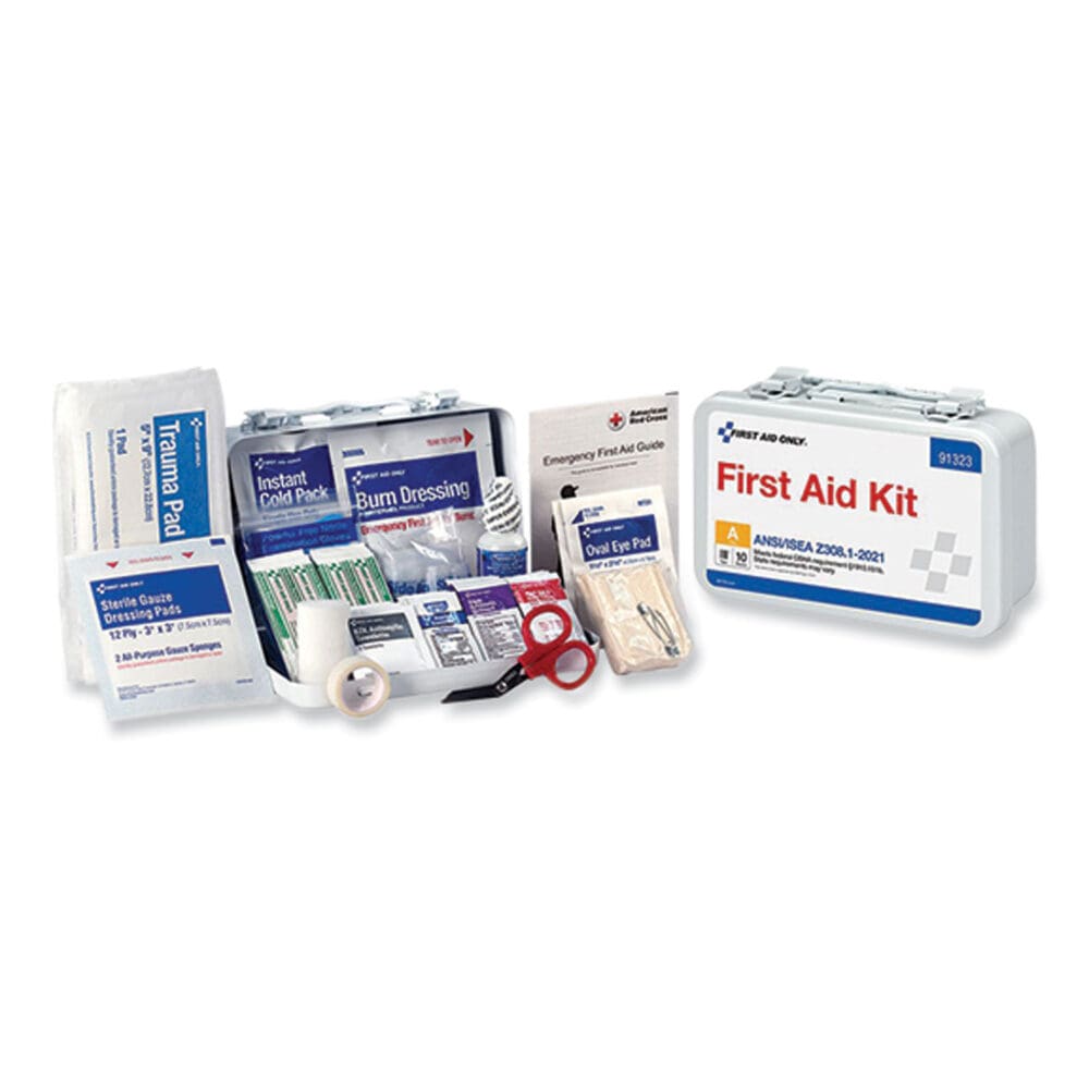 ANSI 2021 First Aid Kit for 10 People, 76 Pieces, Metal Case - Image 5