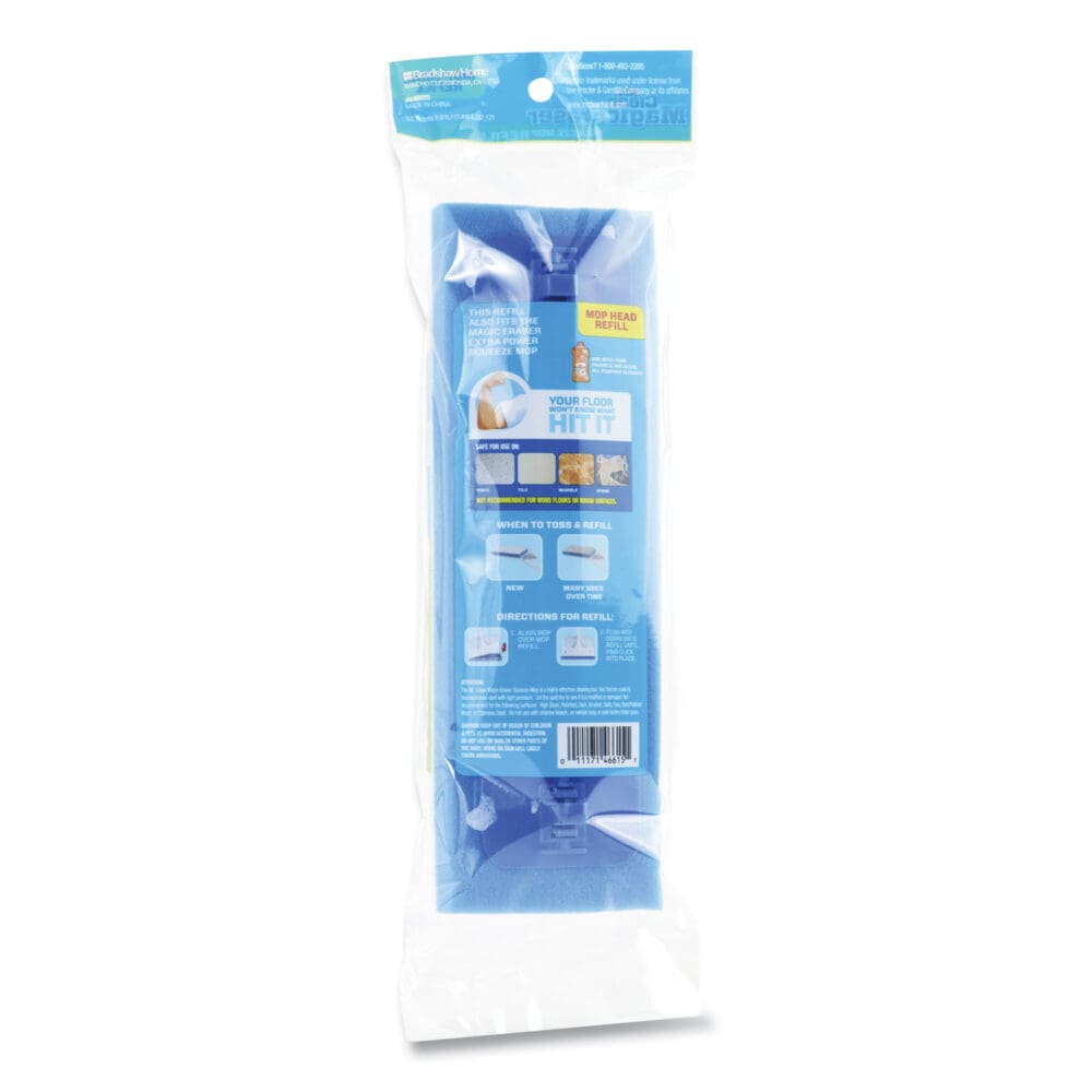 Magic Eraser Squeeze Mop Refill, Foam, 9.9 x 3.4 x 1.6, White/Blue - Image 2