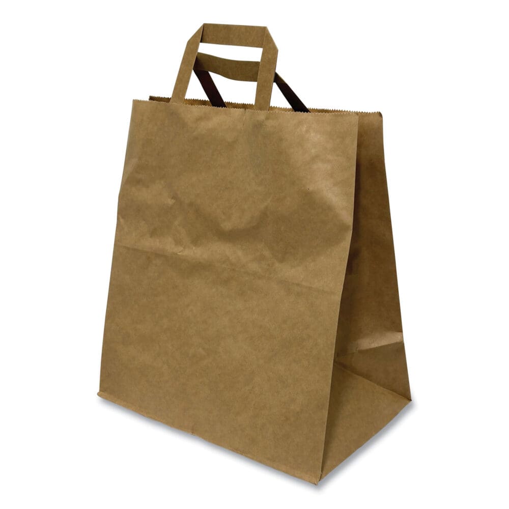 Kraft Paper Bags, 11 x 7 x 12, Kraft Brown, 250/Carton - Image 3