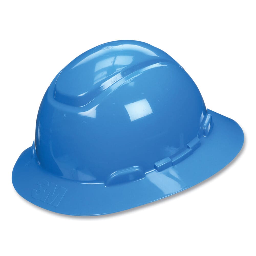 SecureFit H-Series Hard Hats, H-800 Hat with UV Indicator, 4-Point Pressure Diffusion Ratchet Suspension, Blue - Image 2